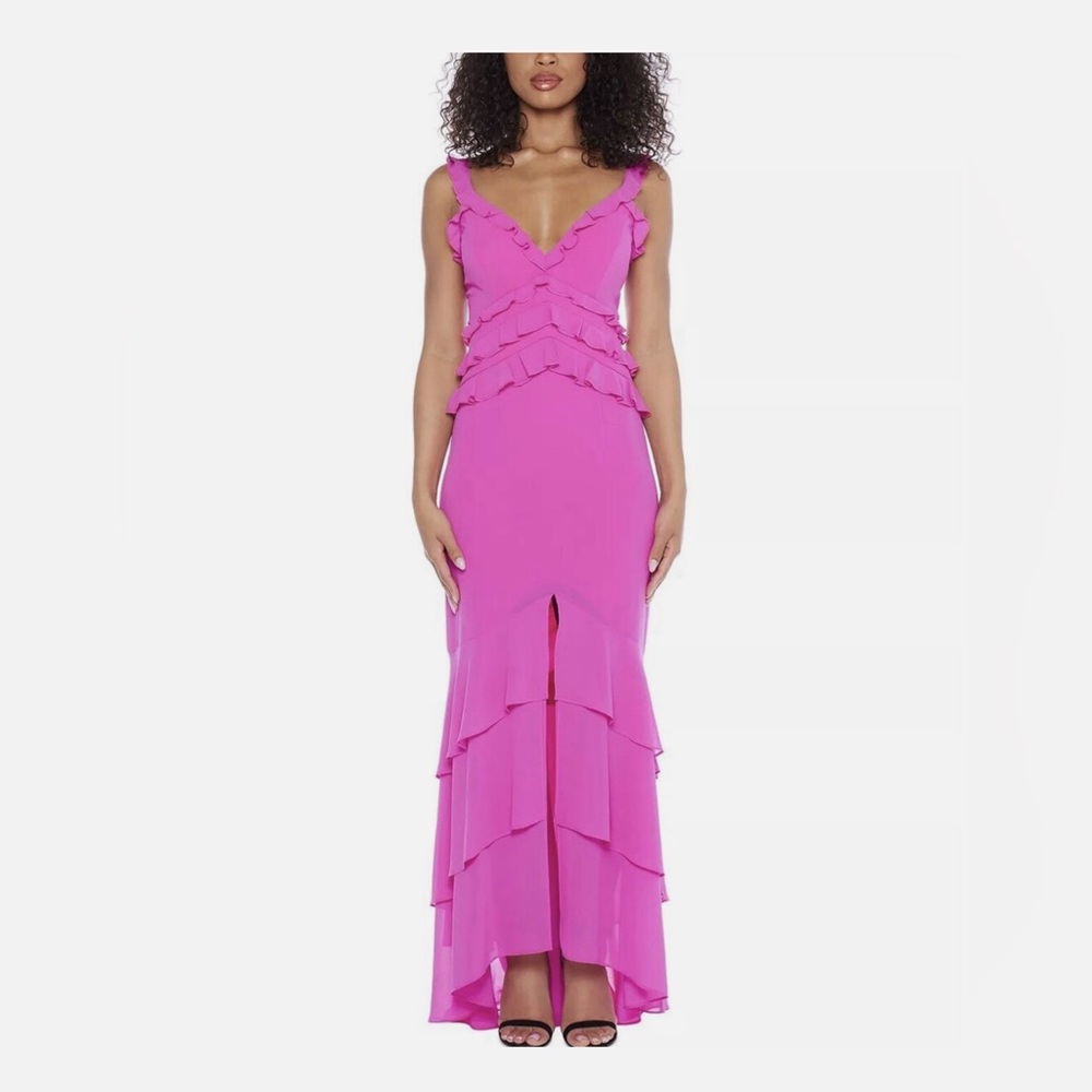 Pink Ruffle Dress - B.Darlin